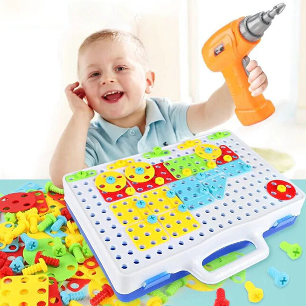 Brinquedo Educativo Blocos de Montar – Caixa de Ferramentas Puzzle