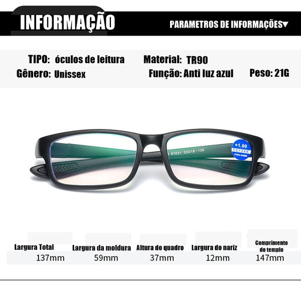 Óculos Inteligente Ahora Anti Azul - Compre 01 LEVE 02