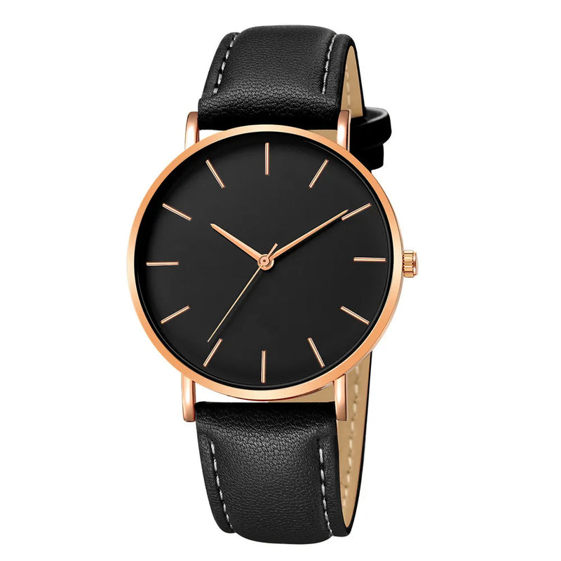 Relógio Masculino Minimalistade com Pulseira em Couro - Elegancy