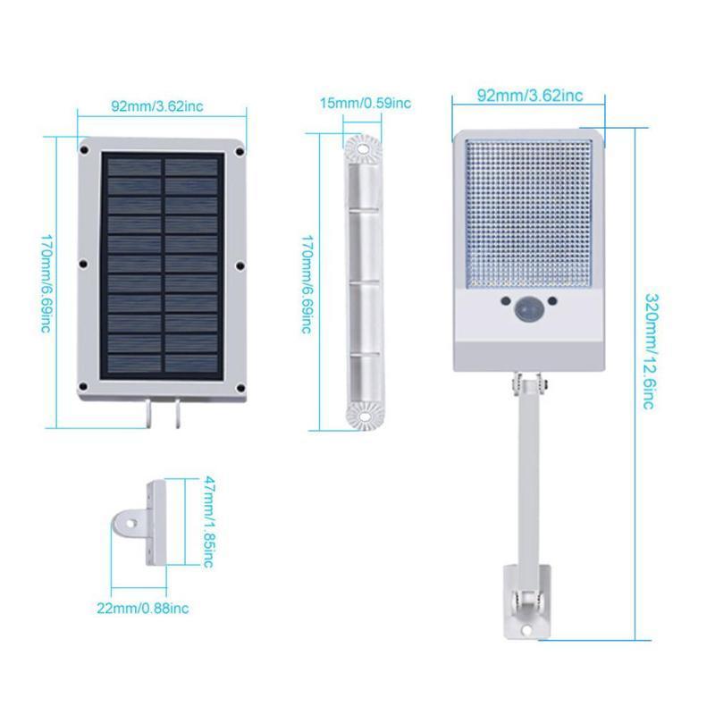 Refletor Solar 48 LEDs, com Sensor de Movimento – CleanLight™